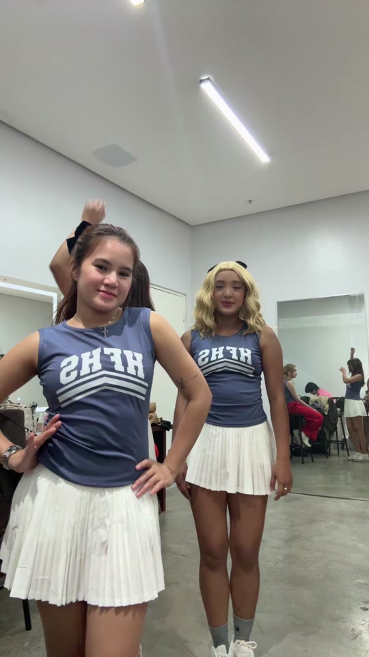 Girl dancing with fun energy and confident moves