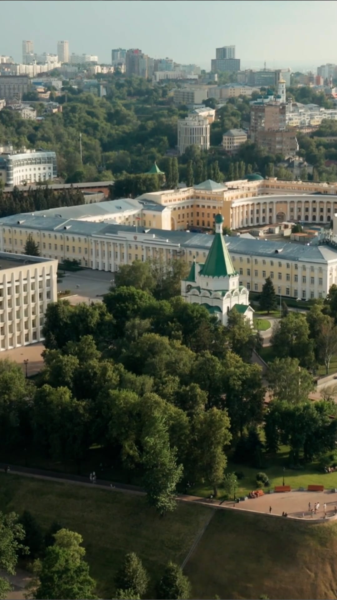 Nizhny Novgorod, Russia: Drone views of 500-year-old Kremlin