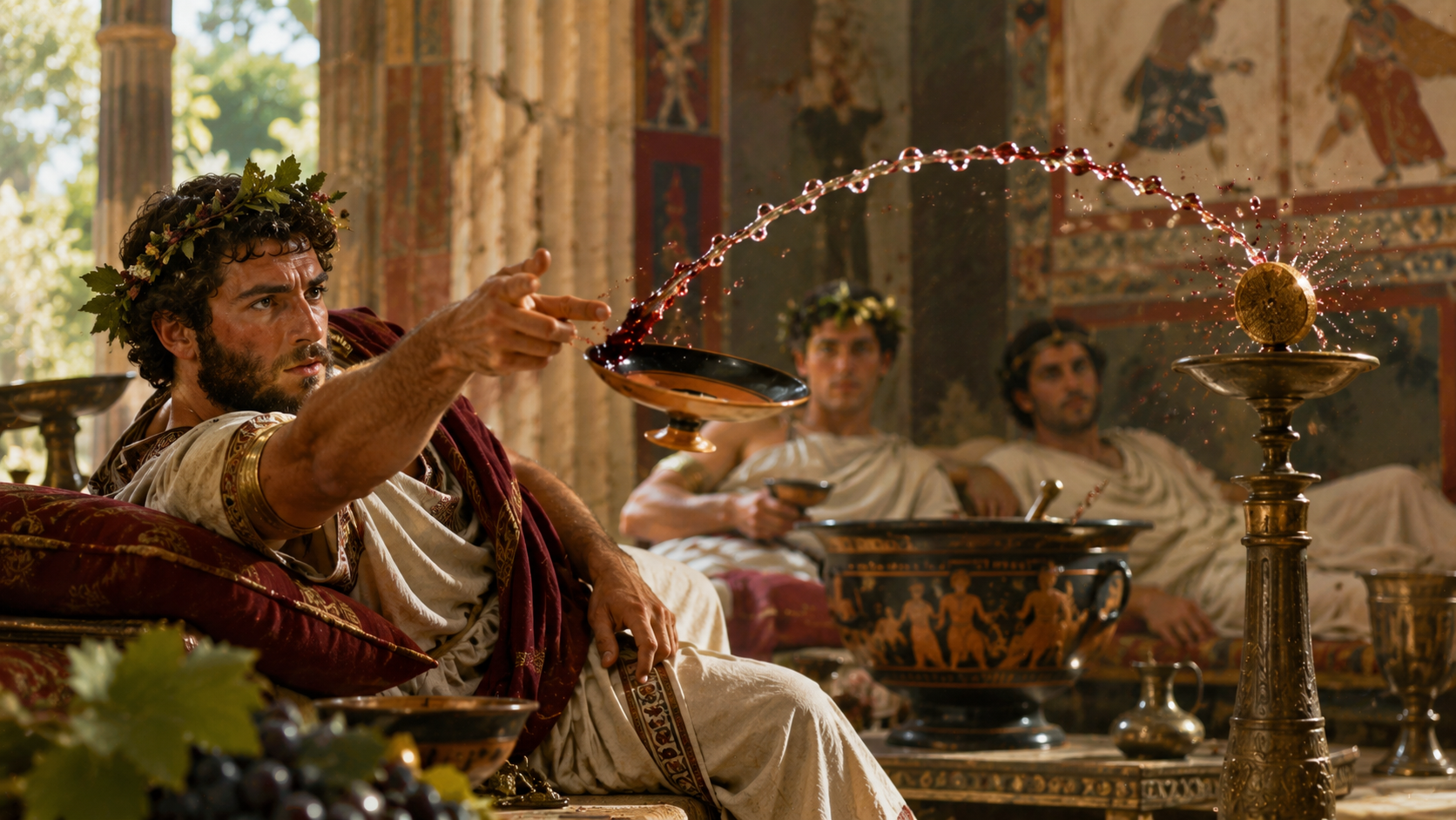 Ancient Greek drinking games - Kottabos and the party rituals of antiquity
