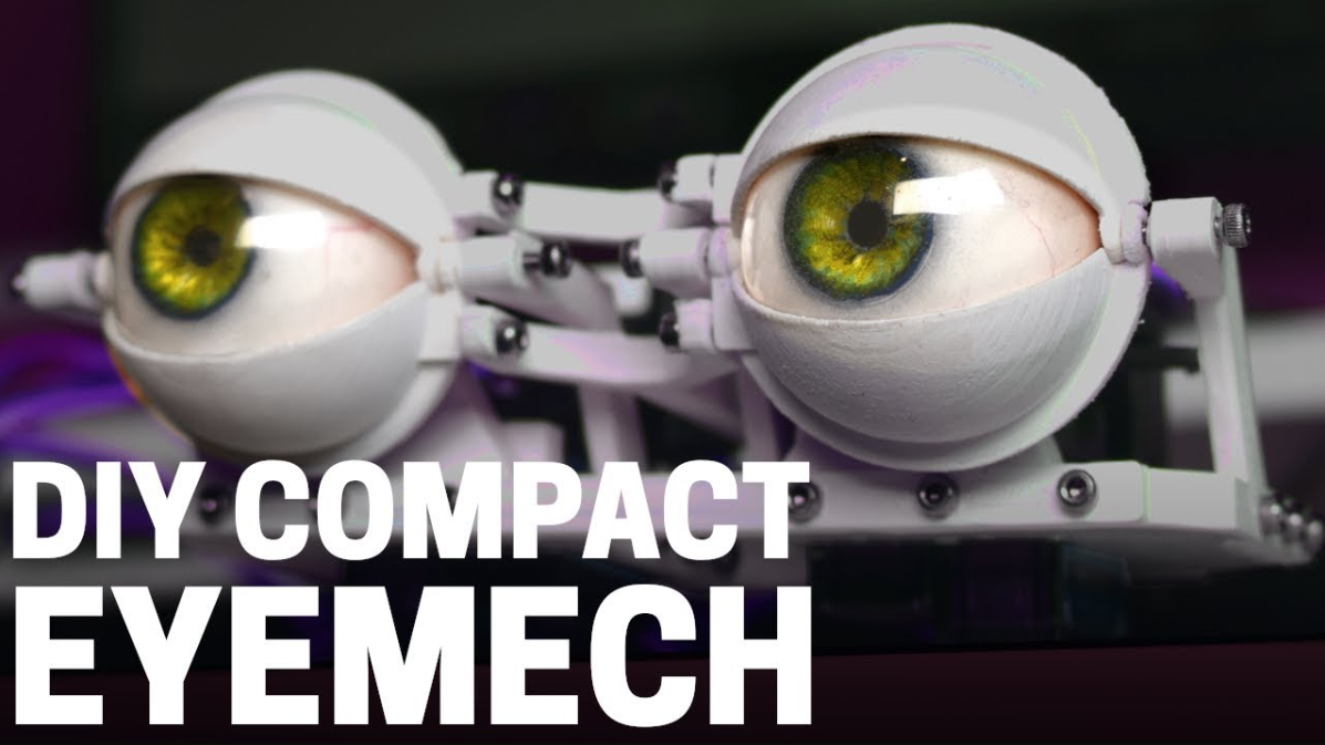 How to build a compact 3D printed animatronic eye with Arduino