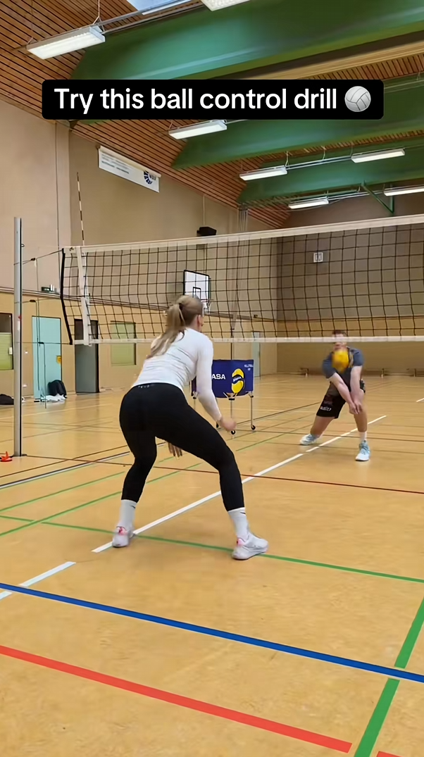 Do this volleyball passing drill to build better control