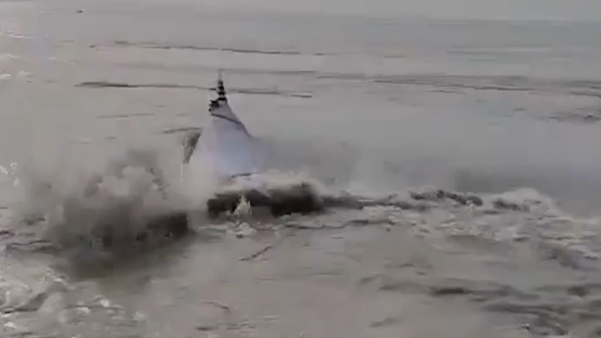Historic temple collapses into Ganga River in India
