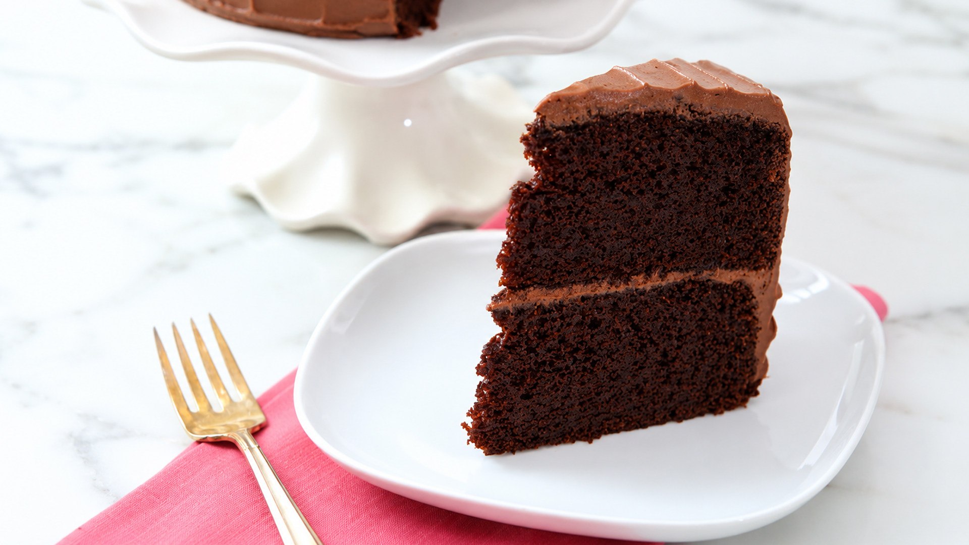 The secret to a perfectly moist one-bowl chocolate cake