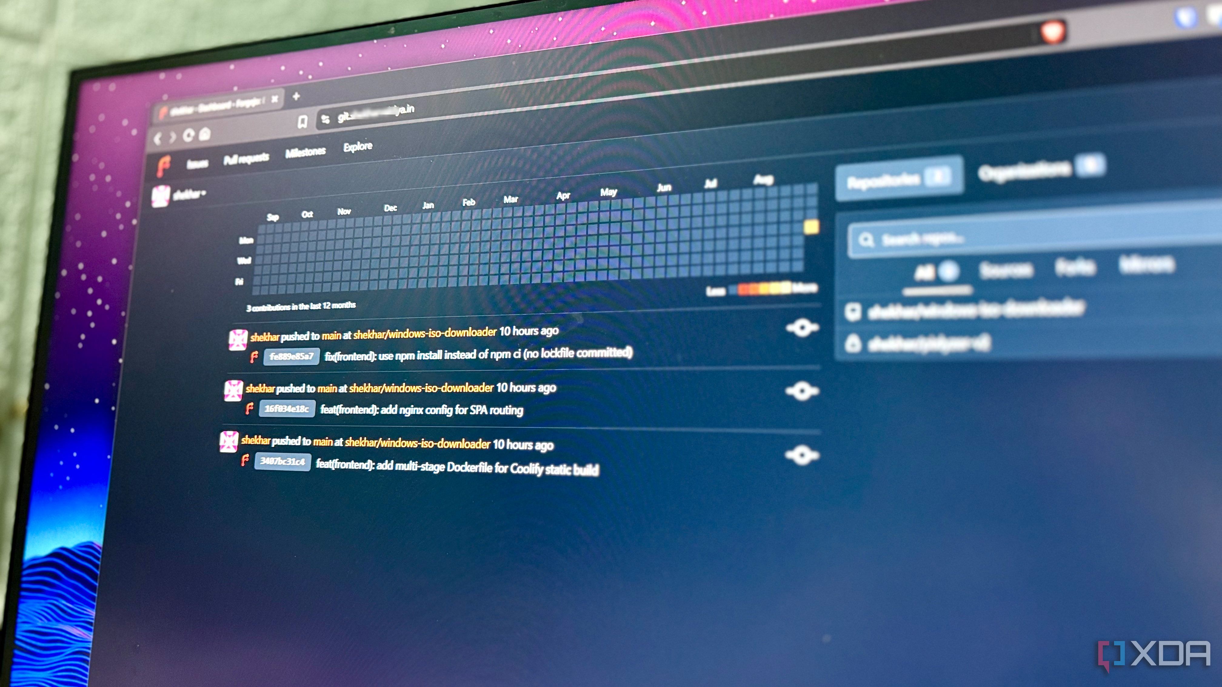 I moved all my side projects off GitHub to Forgejo, and my workflow ...