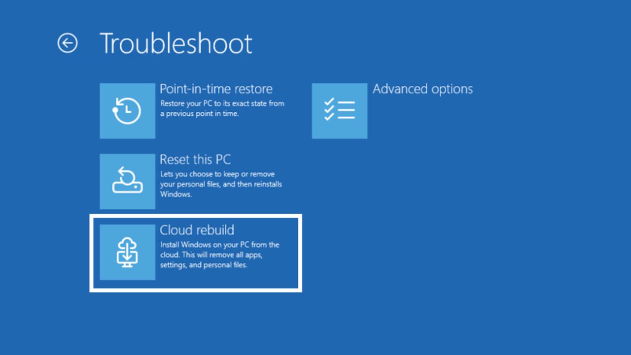 Windows 11 Insider build allows you to fully reset your OS without a ...