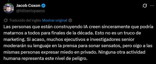 “La IA nos matará a todos”: renunció un ingeniero que trabajó en ChatGPT y alertó que el fin de la humanidad podría llegar antes de 2030