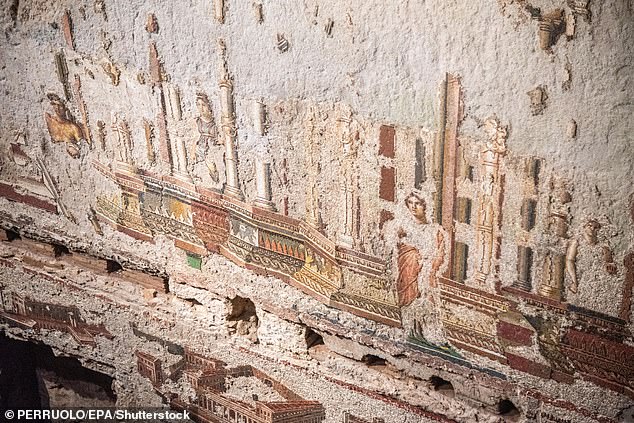 'Biggest ever' Roman wall mosaic is revealed after 2,000 years