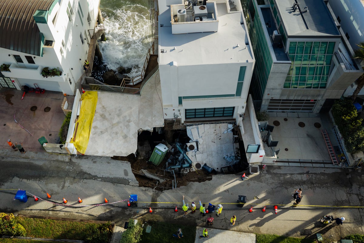 Nicolas Cage's Malibu mansion hit by huge sinkhole