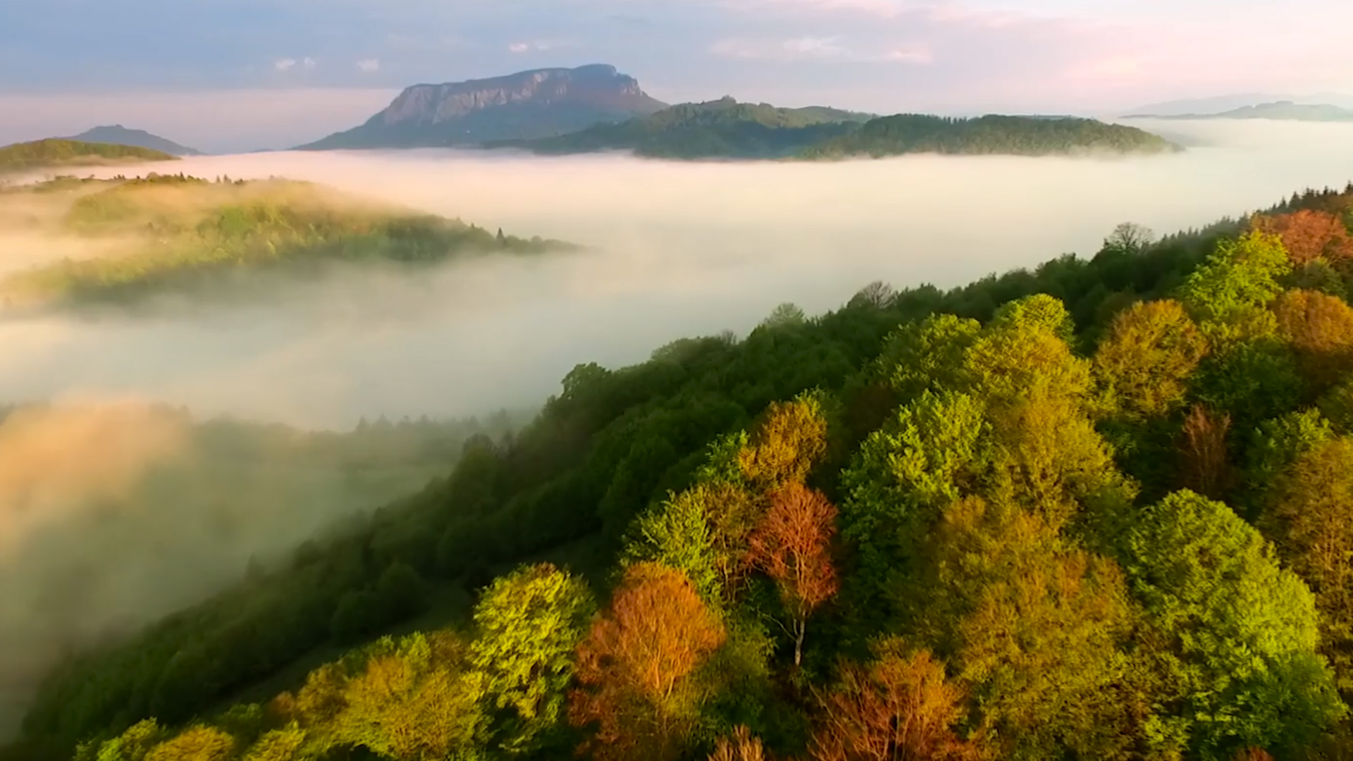 Romania’s wild mountain landscapes revealed from the sky