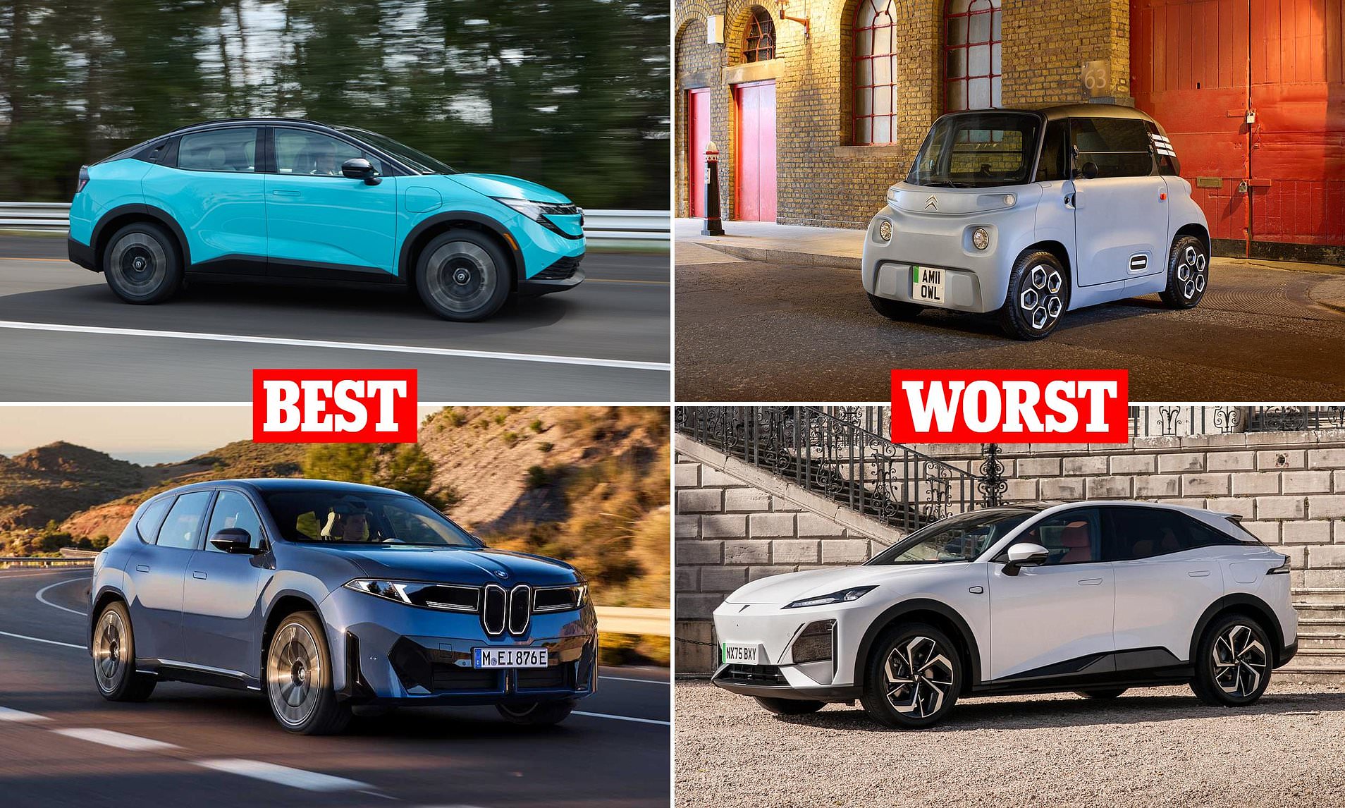Every electric car ranked: Road testers' definitive list of 161 EVs on sale in Britain today