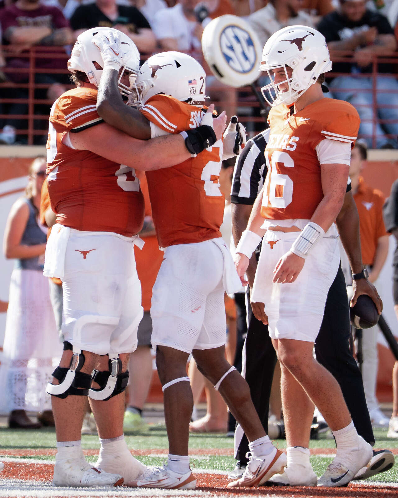 'Goliath against Goliath': Texas unsettled at LG as offensive line ...
