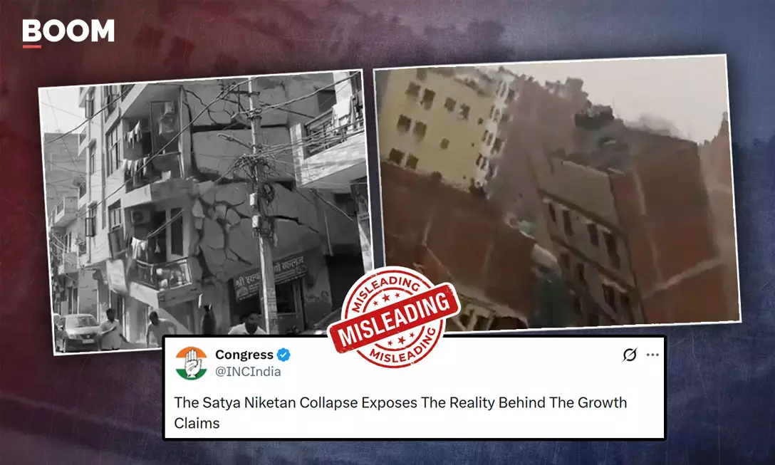 AI-made, old videos shared as building collapse in Delhi's Satya Niketan