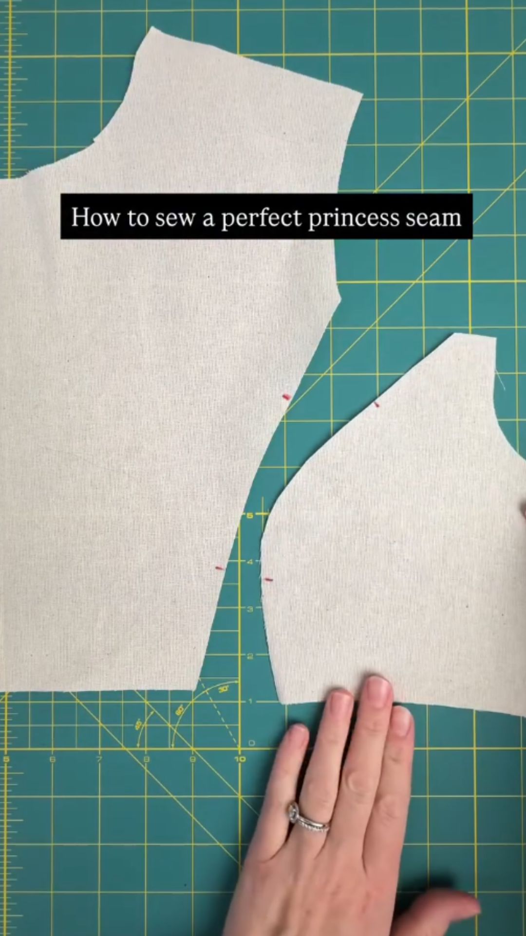 Perfect princess seams made simple with this sewing trick