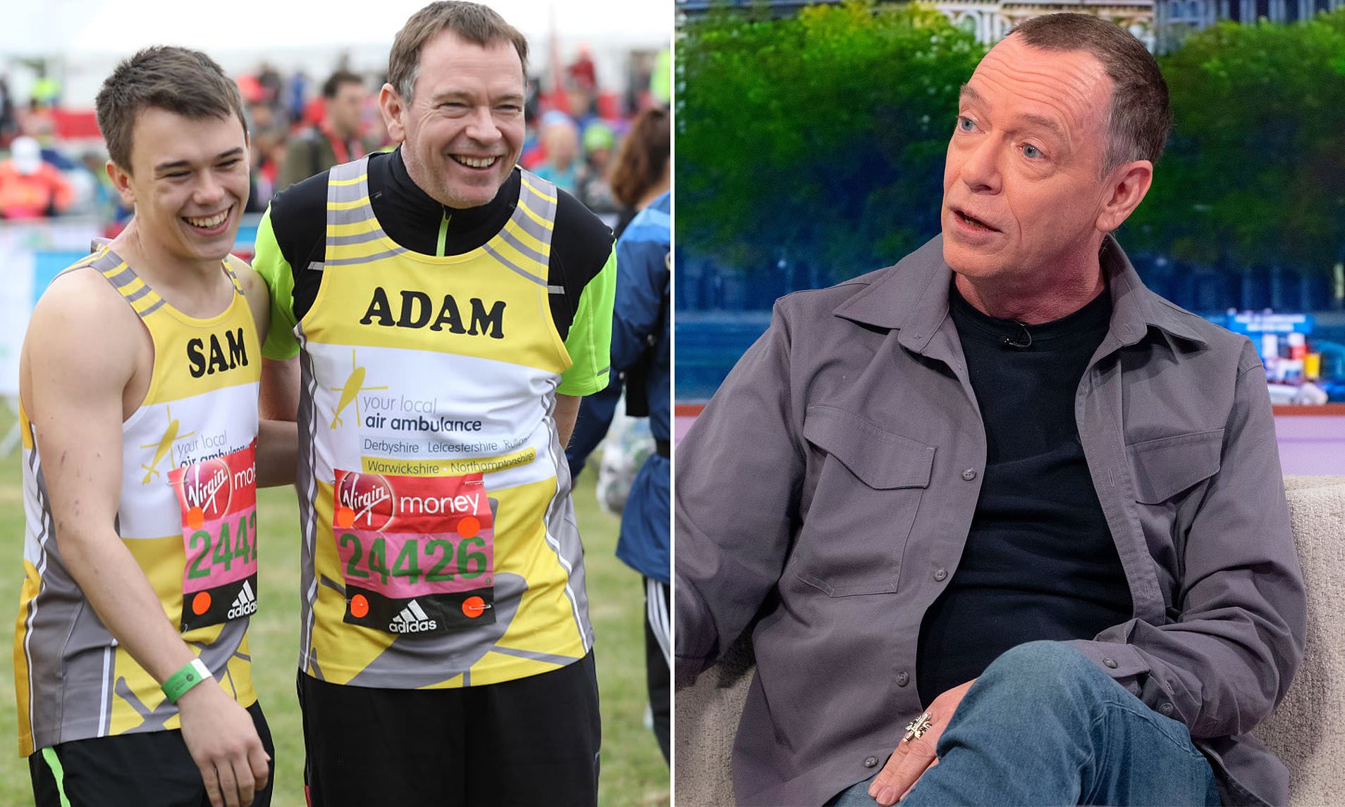EastEnders' Adam Woodyatt reveals his son was knocked down by a car as he raises money for hospital