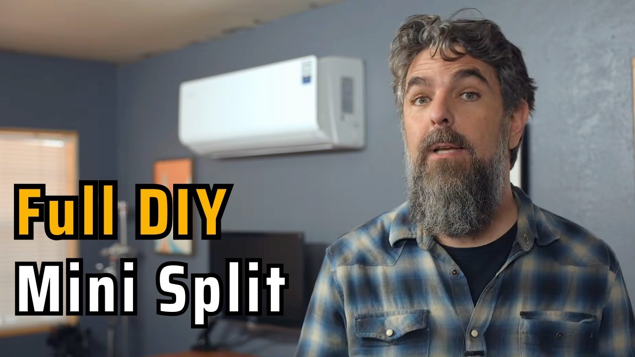 We installed an ultra DIY-friendly mini split in our shed office | How to
