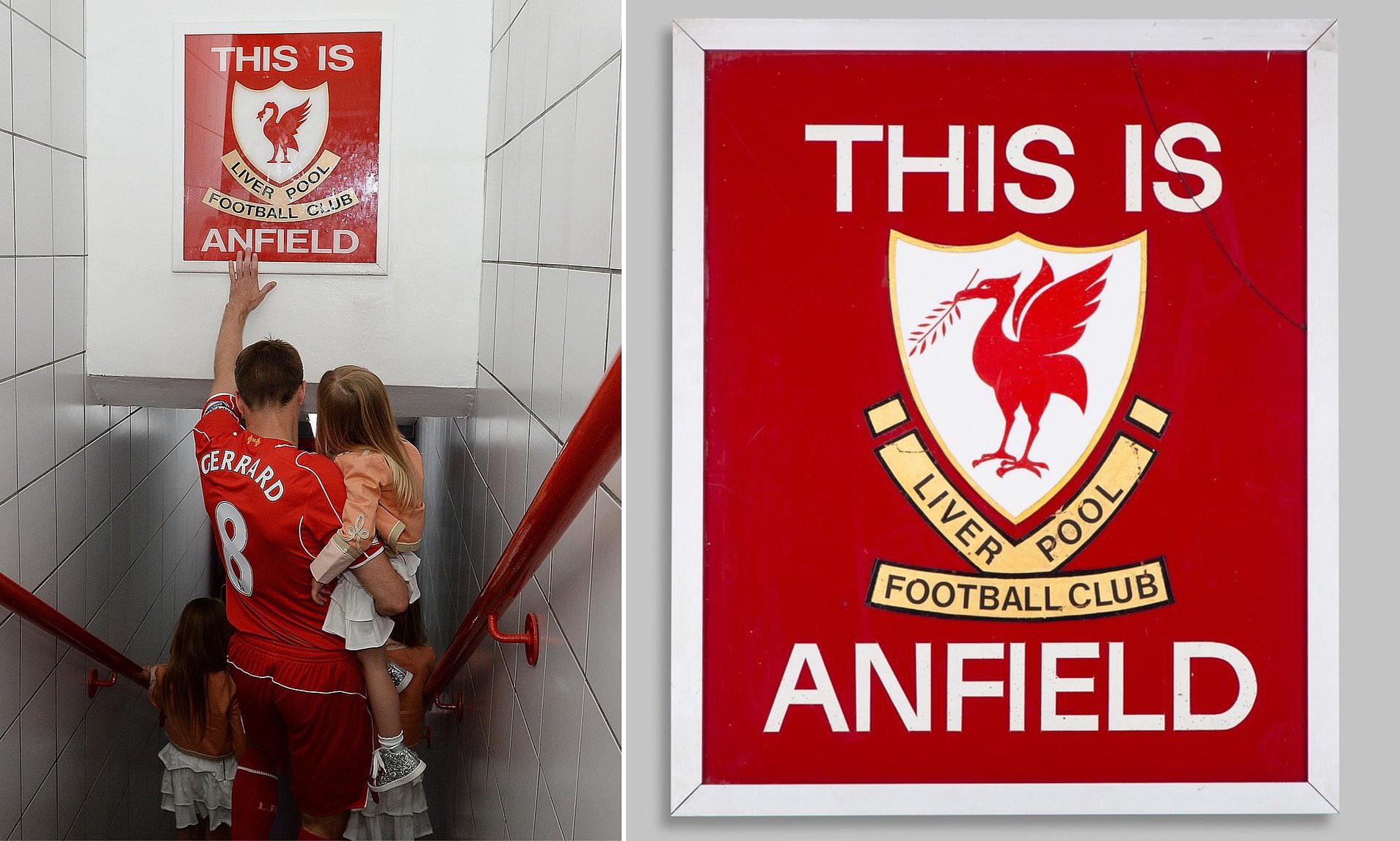 Original Liverpool 'This is Anfield' sign sells for £115,000 at auction