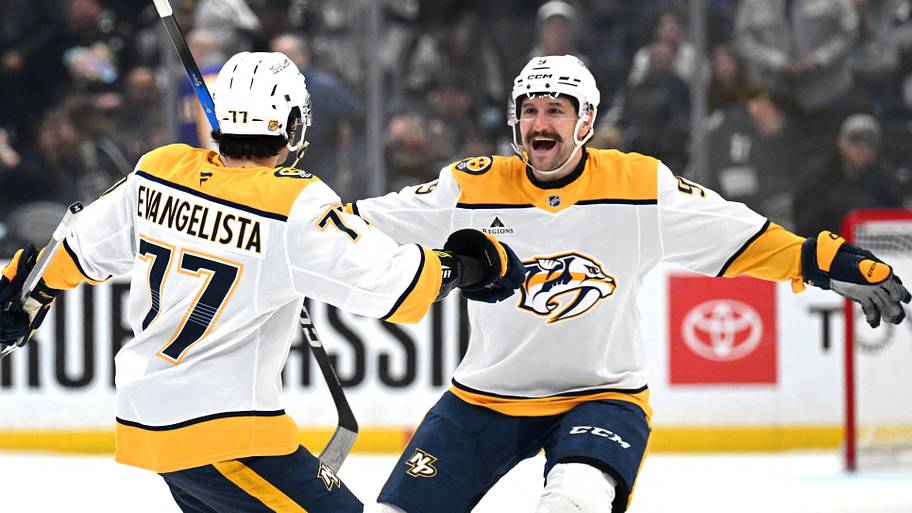 Predators forward Filip Forsberg reacts to trading away Luke Evangelista
