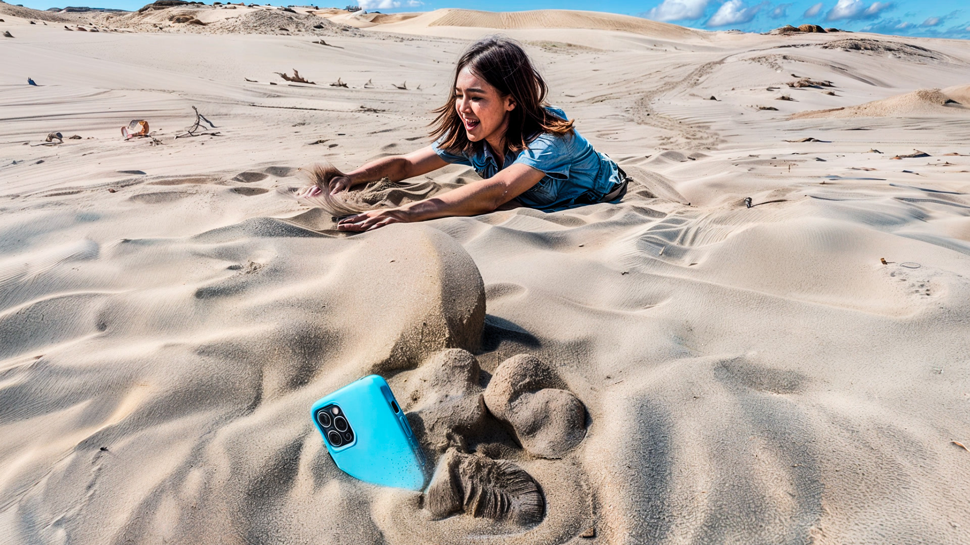 How to escape quicksand? She’s about to find out!