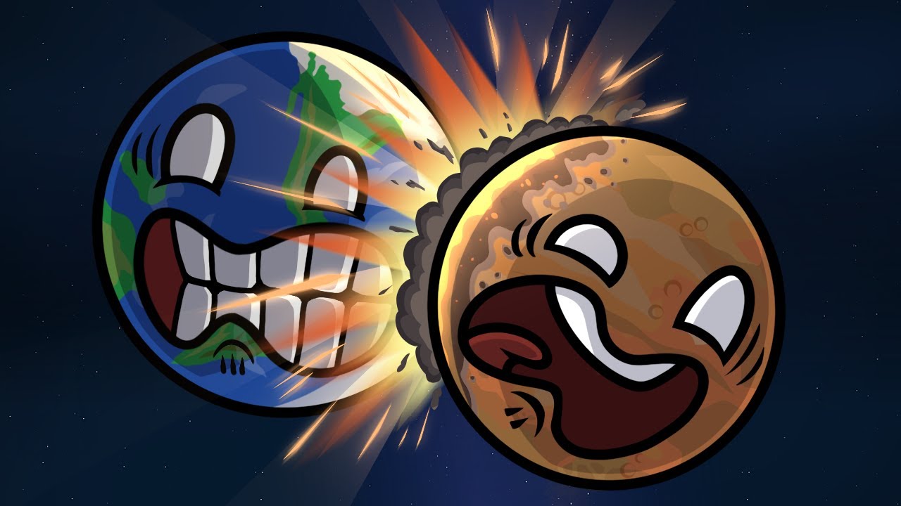 When worlds collide (for real) 🌍💥🔴
