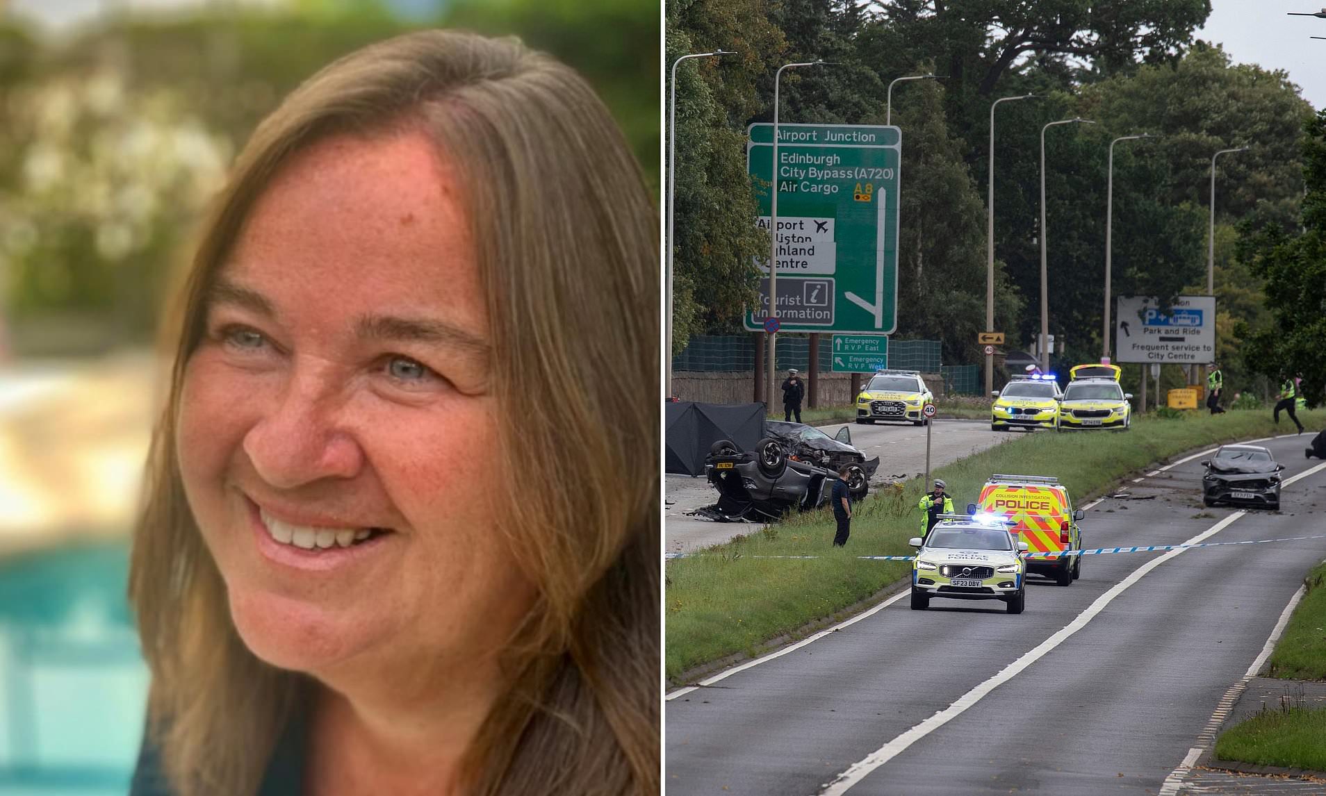 Pictured: 'Beloved' woman, 58, killed in 'hit-and-run' near Edinburgh Airport