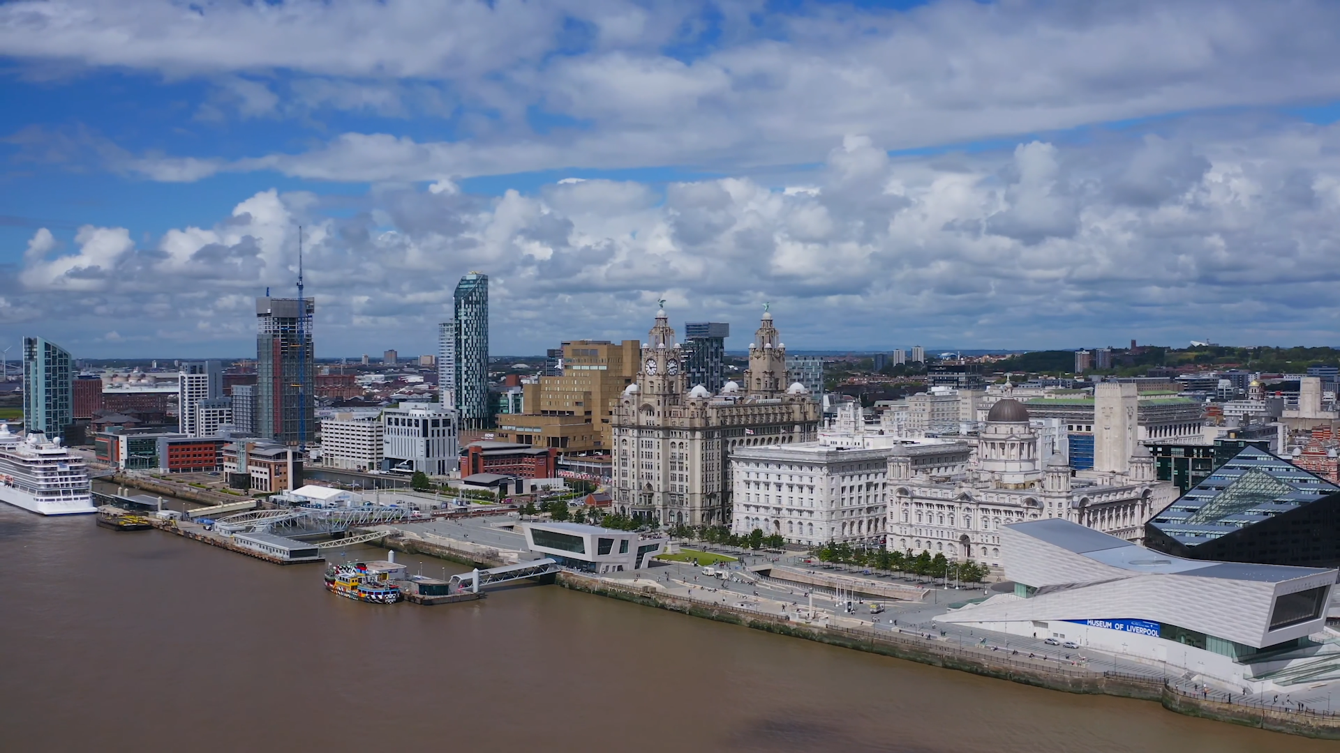 Explore Liverpool, England from above in stunning drone footage