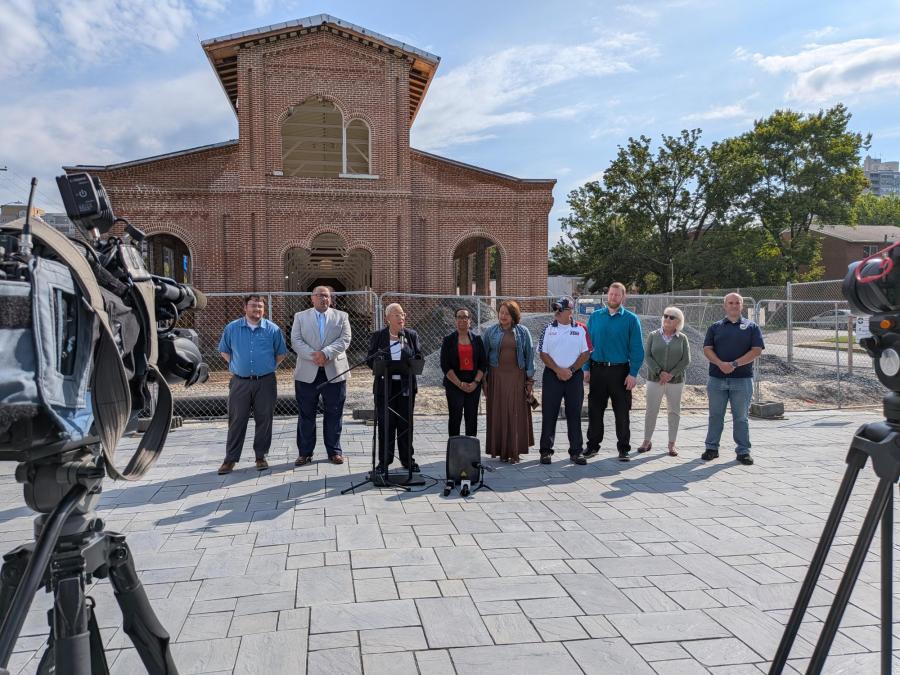 Harrisburg unveils Broad Street Market’s new courtyard, provides brick ...