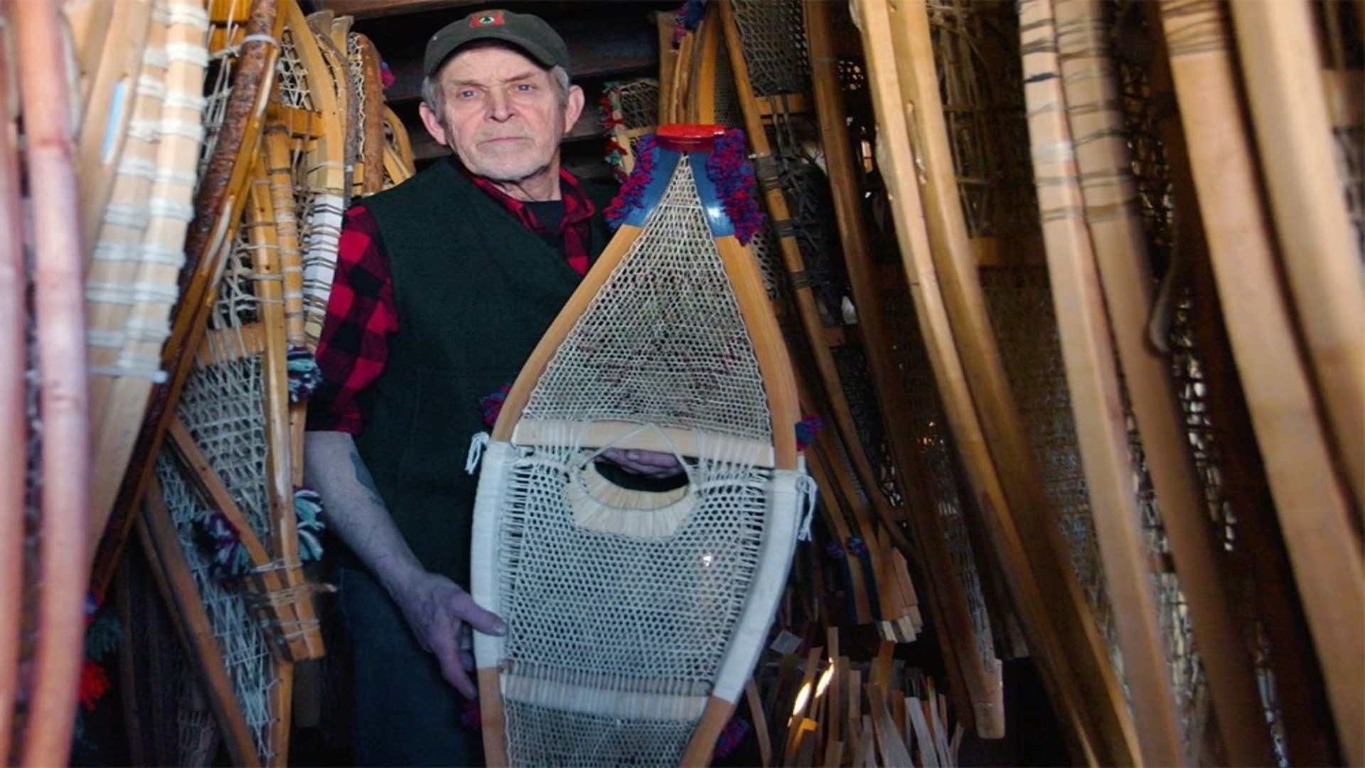Preserving the lost craft of traditional snowshoe making