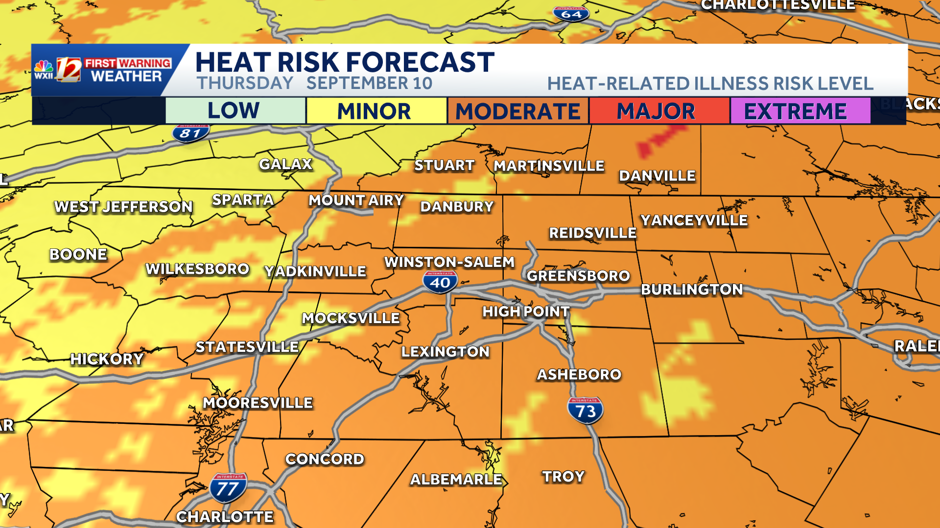 Weather in North Carolina will be dry until Friday | Rising humidity brings weekend storm chance