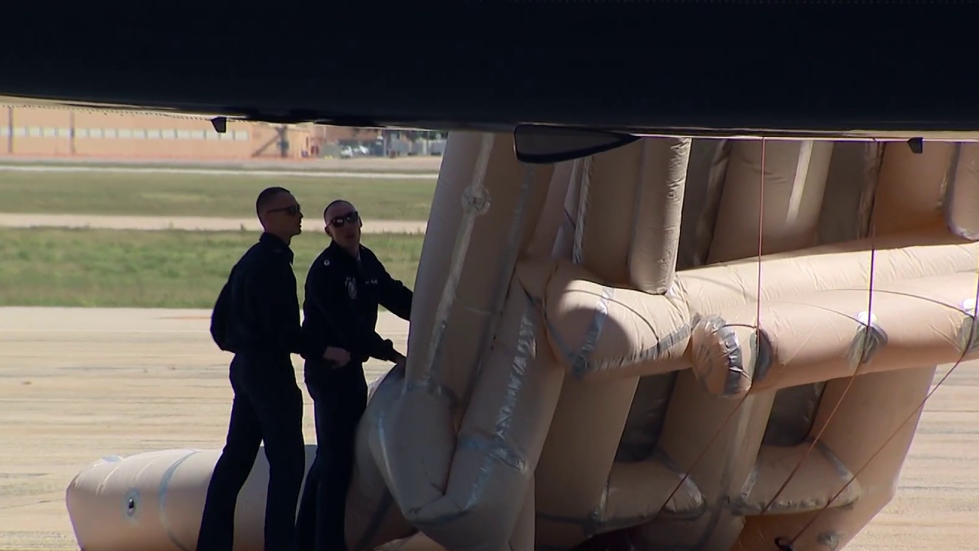 Air Force One emergency slide mistakenly deployed