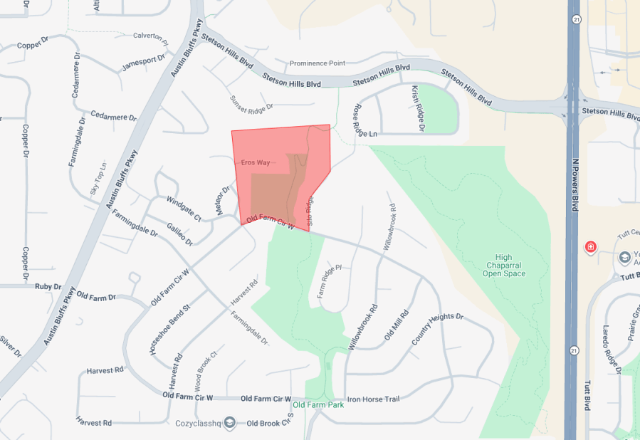 Shelter-in-place order issued for area of Stetson Hills