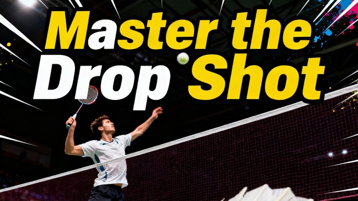 Finding the right touch for badminton drop shots