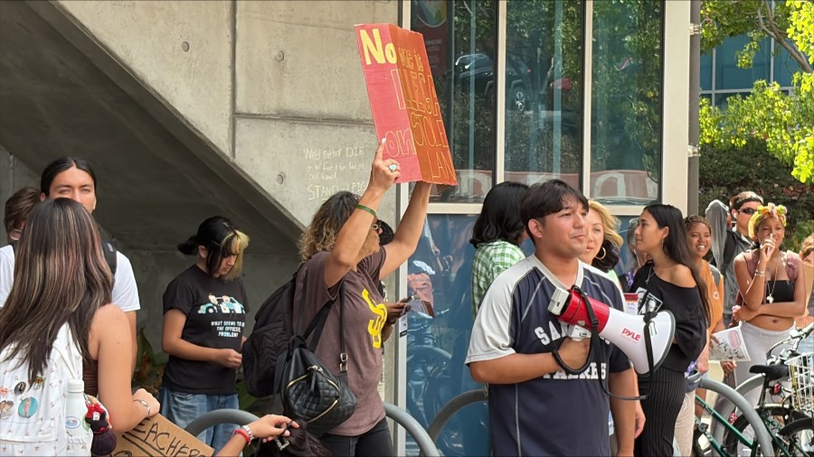 San Diego City College students protest ICE arrest of student