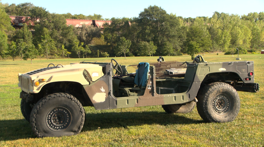 Siouxland Freedom Park installs battle-used Humvees for new memorial