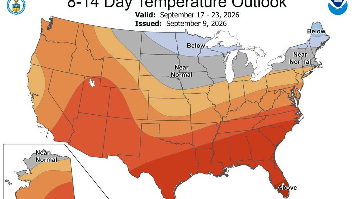 New NOAA maps predict how the first day of fall might feel across the US