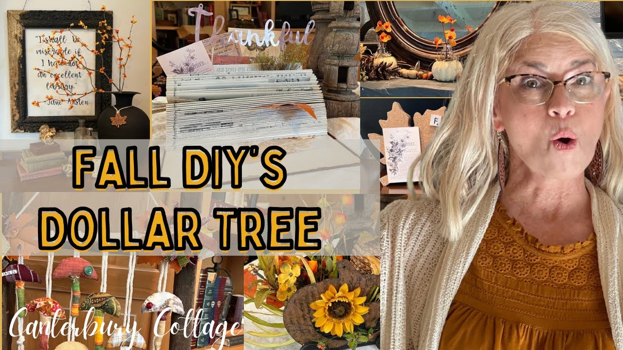 Fall Home Decor DIY’s Using Dollar Tree Supplies