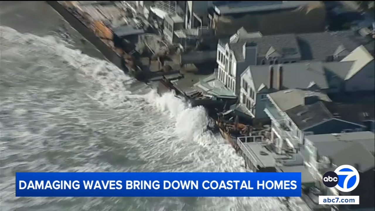9 homes red-tagged after hurricane-force swells batter Dana Point coast; local emergency declared