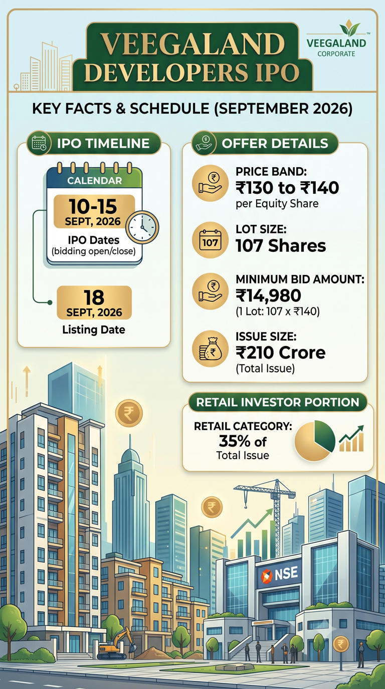 Veegaland Developers IPO opens: Should you subscribe? Check price band ...