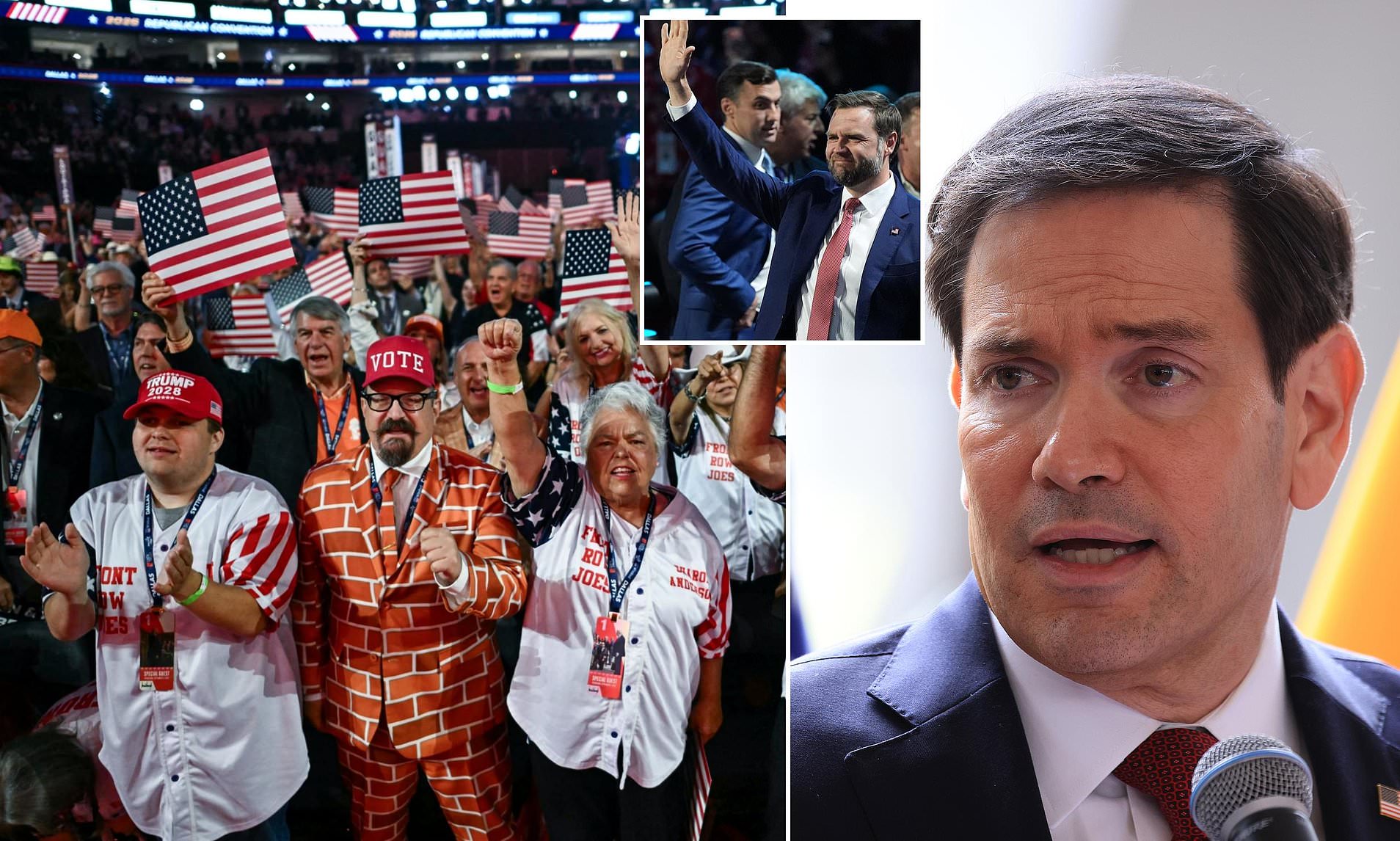 Calls for Marco Rubio rattle Republican convention as JD Vance attempts to seize MAGA crown