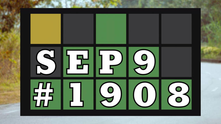Today's Wordle hints & answer - September 9, 2026 (puzzle #1908)