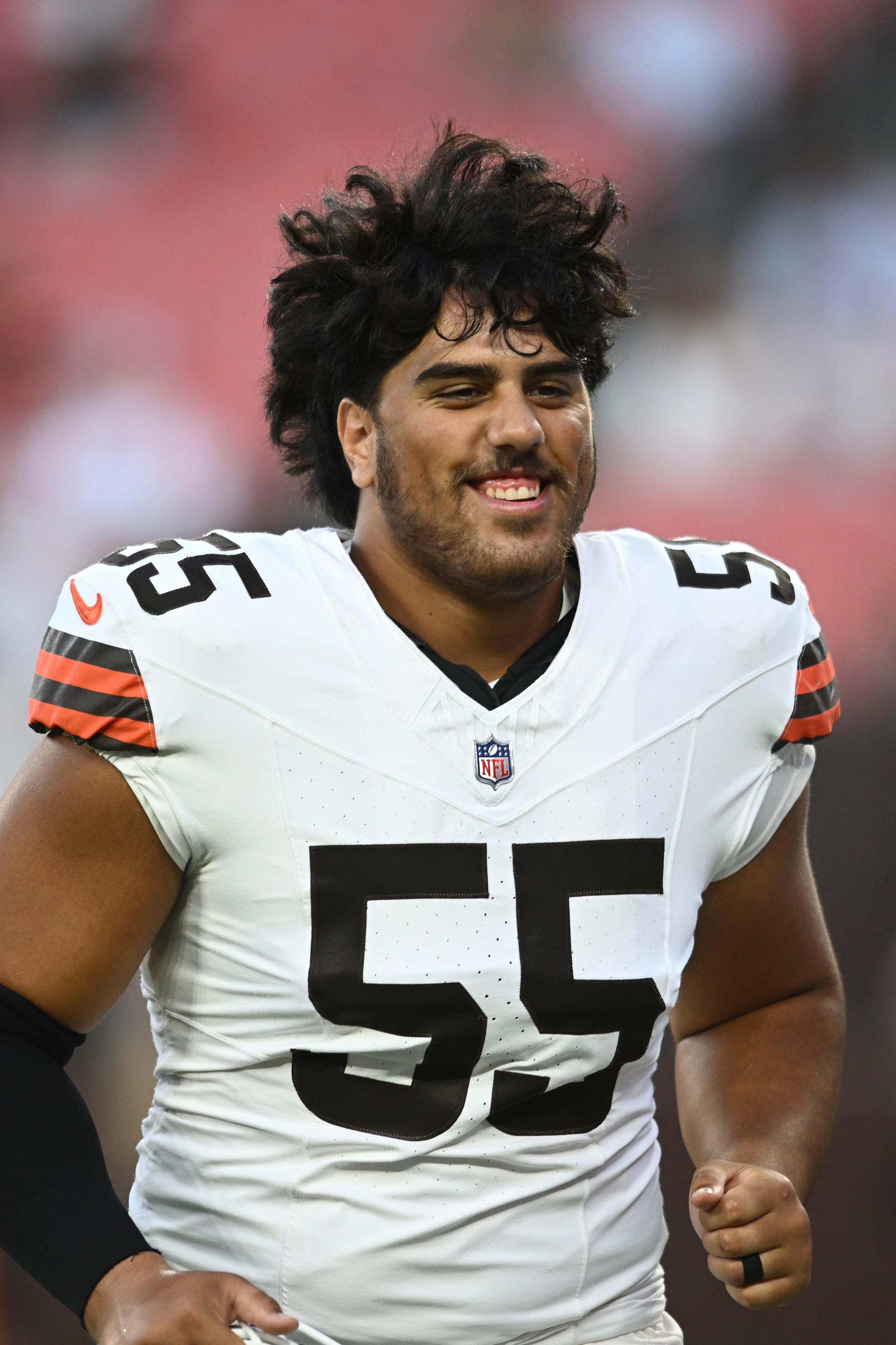 Browns rookie Spencer Fano no stranger to Jets edge rusher David Bailey