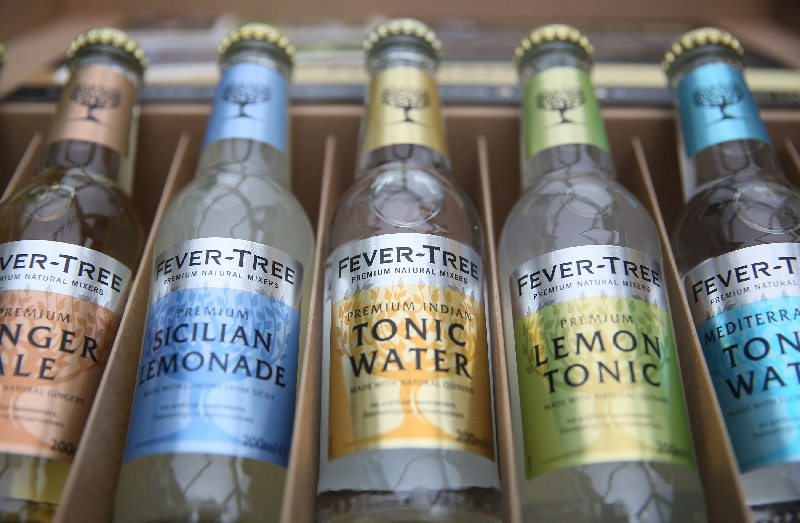 Fever-Tree Drinks' half-year profit rises on favourable weather