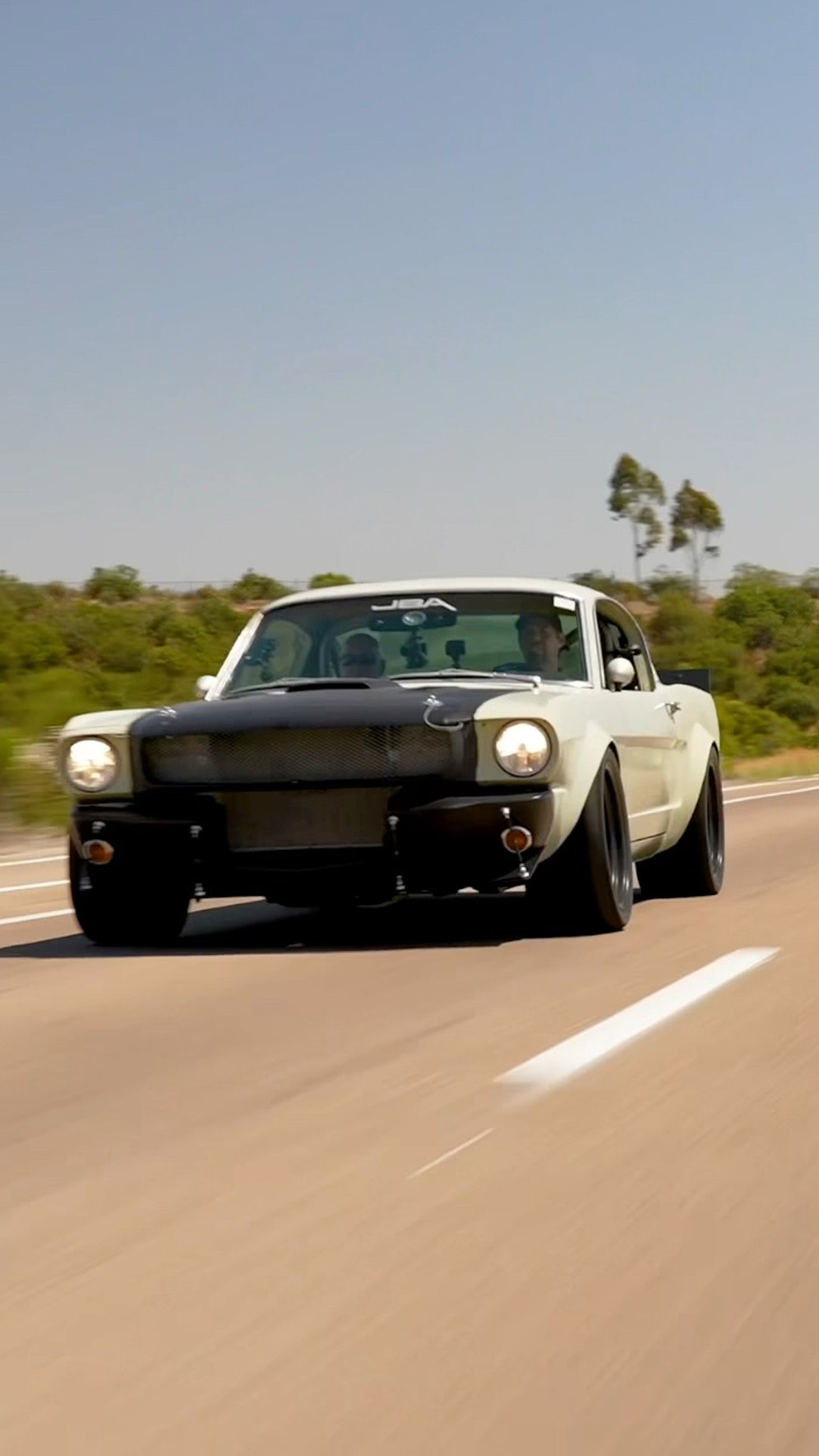 Classic Mustang fastback roars with Trans Am-style V8 sound