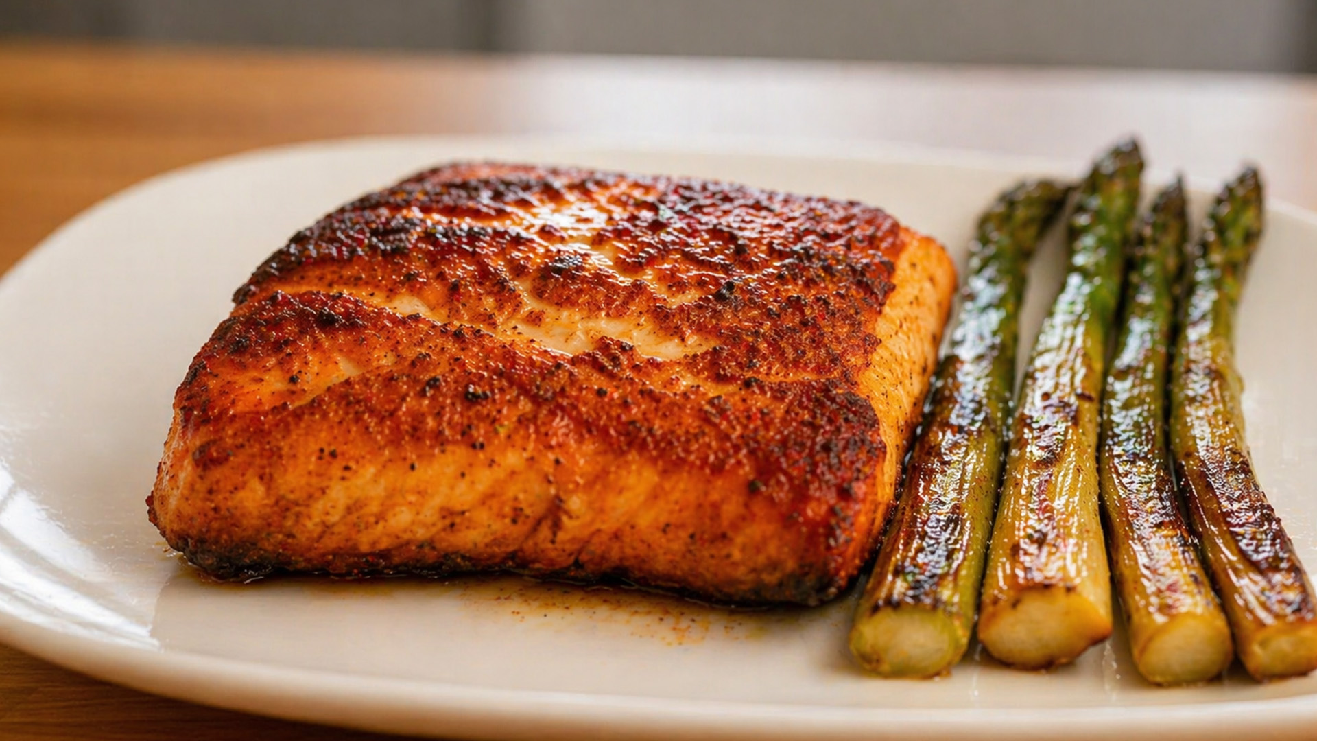 Juicy seared salmon and asparagus worth making tonight