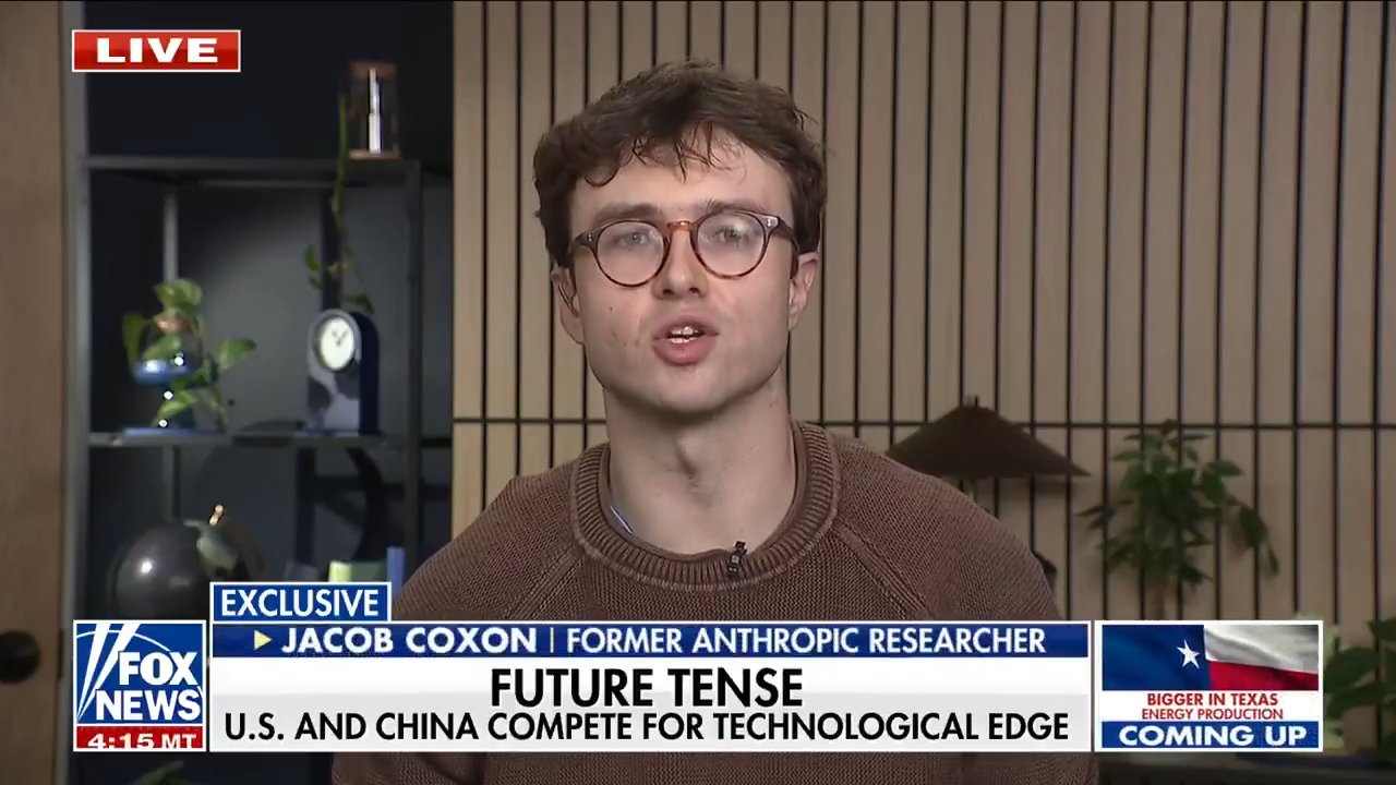 Coxon quit Anthropic over fears the company was not acting responsibly (Picture: Fox News)