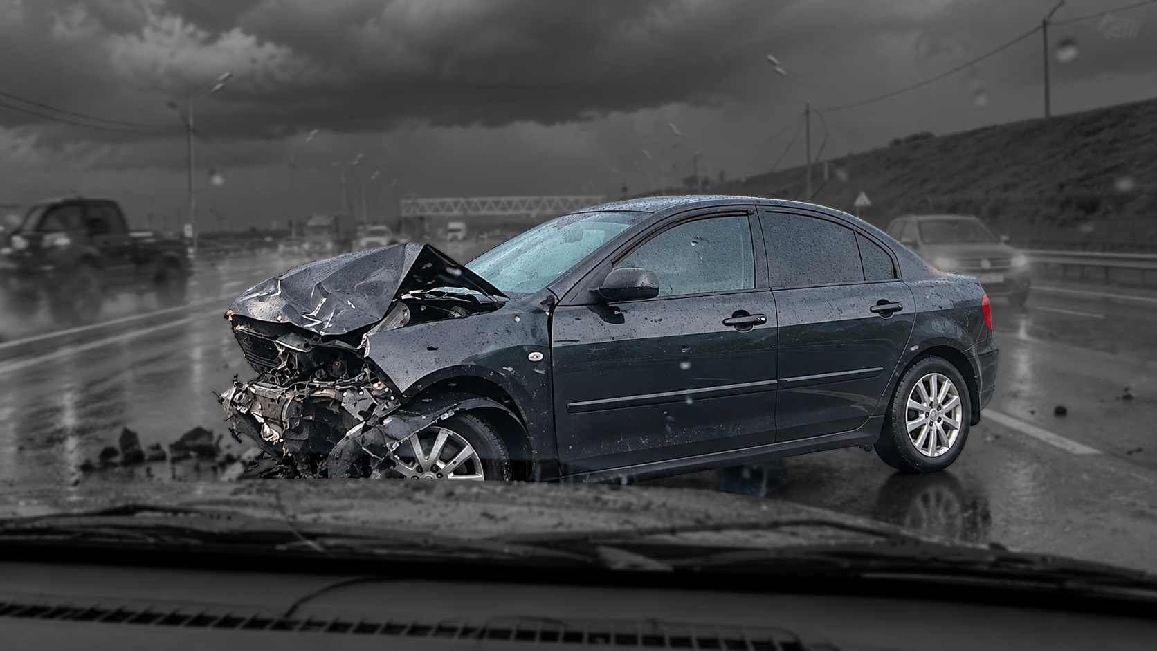 Crash caught on camera