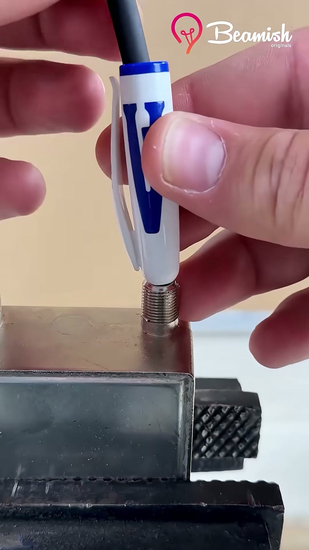 Wire secure hack into terminal using a pen #diy #wire #secure #method