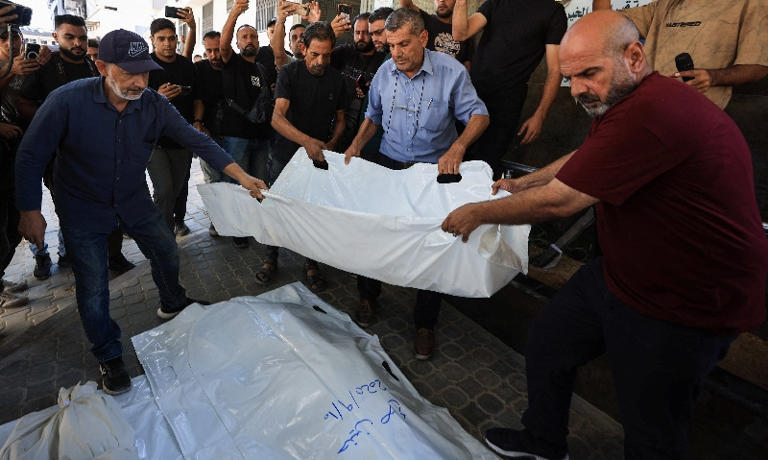 Israeli strike kills parents and two children in Gaza, medics say