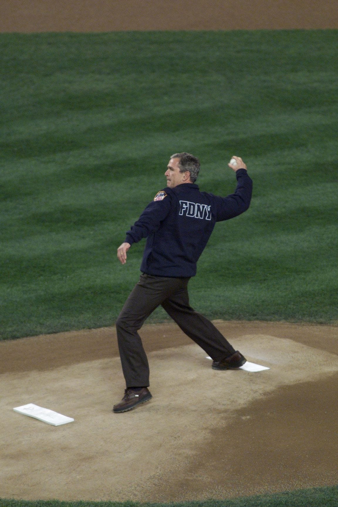 They remember the roar: Inside George W Bush's iconic World Series pitch after 9/11