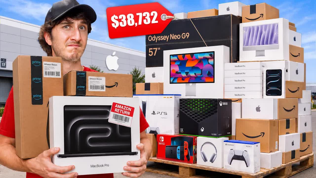 We paid $6,700 for a pallet with a $38,000 retail value then every box ...