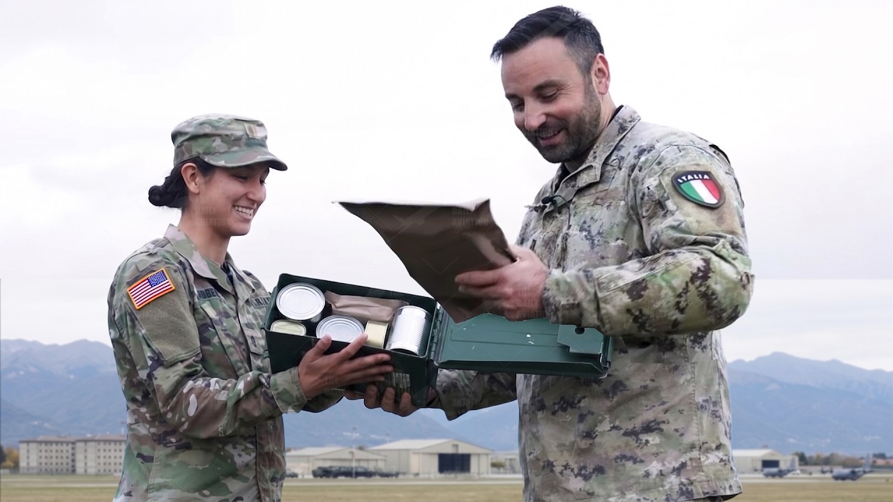 US & Italian soldiers trade their military rations - which one is better?